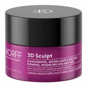 Korff 3D Sculpt Face/Neck Night Cream-Mask Boosting Effect, 50ml.